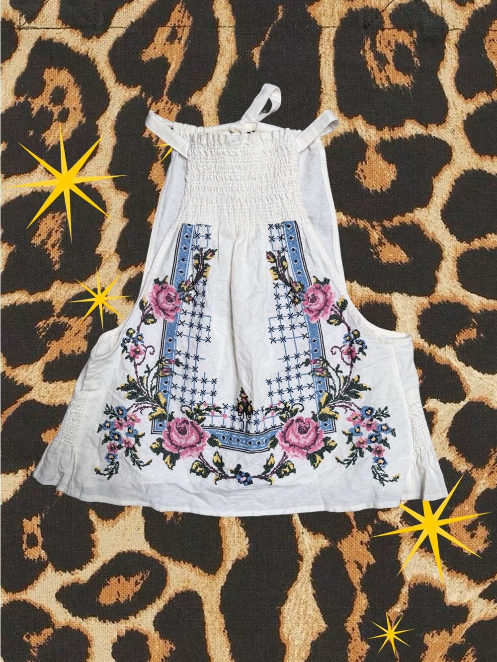 FREE PEOPLE | Like New | Honey Pie Floral Embroidered Boho Top | Women’s Size XS - Picture 1 of 5